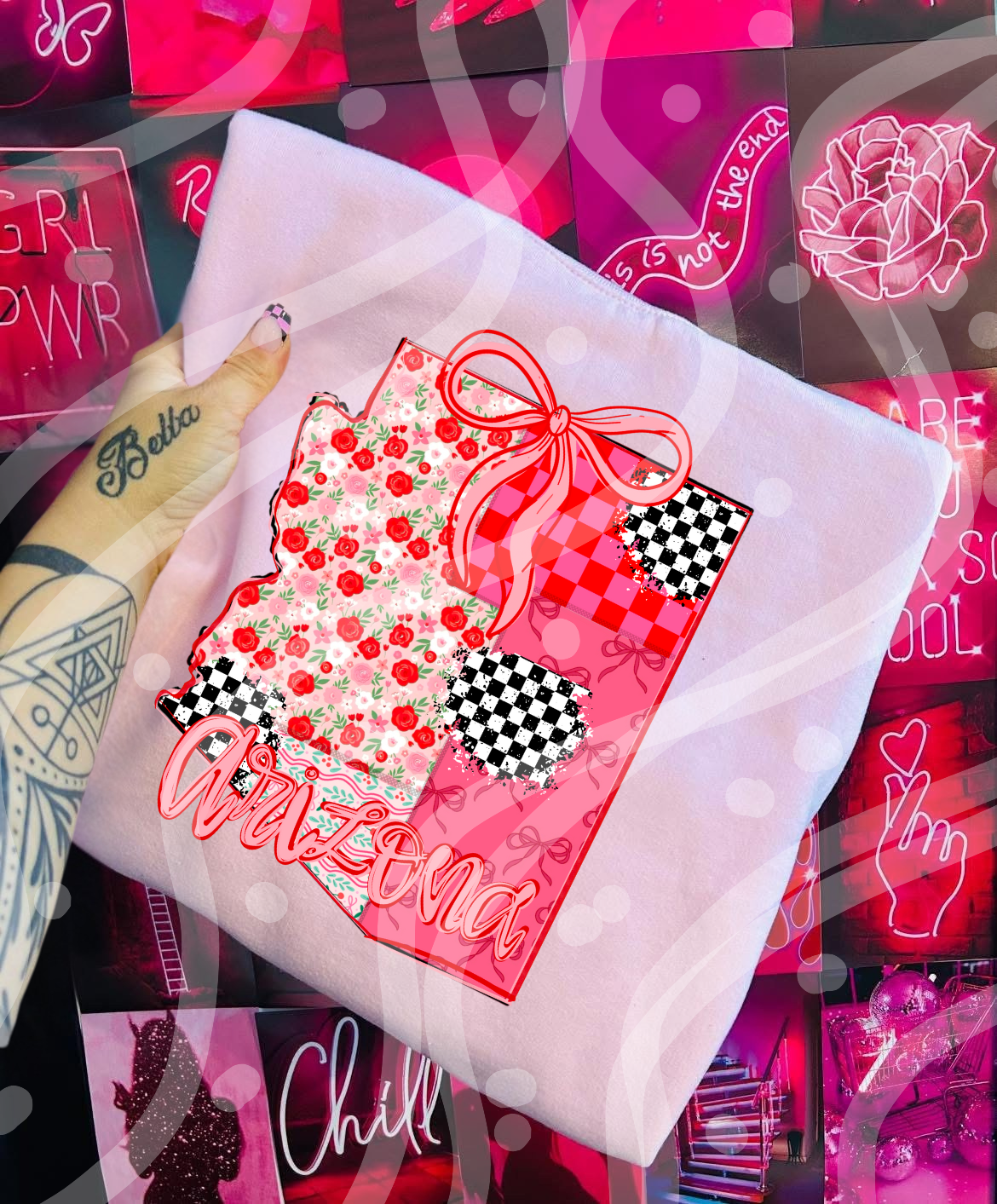 Arizona patchwork tee or sweatshirt♡︎